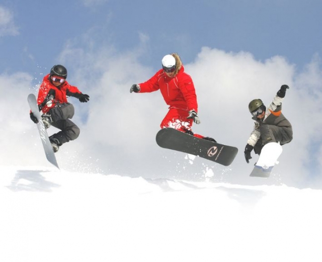  Snowboard-Verbesserung und gute Atmosphäre 